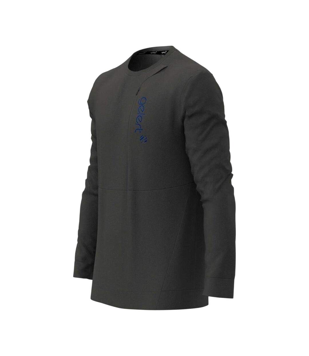 Mens Crew Neck Long-sleeved Sweatshirt Dark Grey Gelert-3