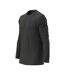 Mens Crew Neck Long-sleeved Sweatshirt Dark Grey Gelert-3