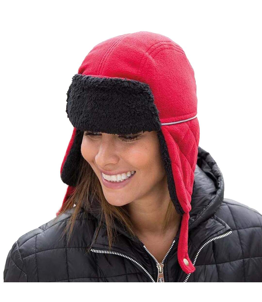 Result Winter Essentials Ocean Trapper Hat (Red/Black) - UTRW5167-2