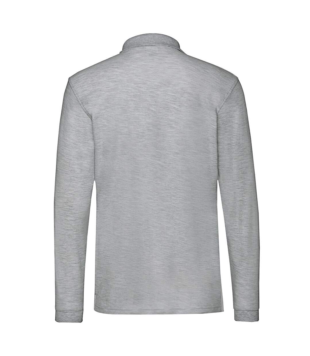 Polo premium homme gris clair chiné Fruit of the Loom