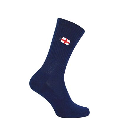 1 Pack Mens Novelty Cotton Rich St George England Flag Black Socks