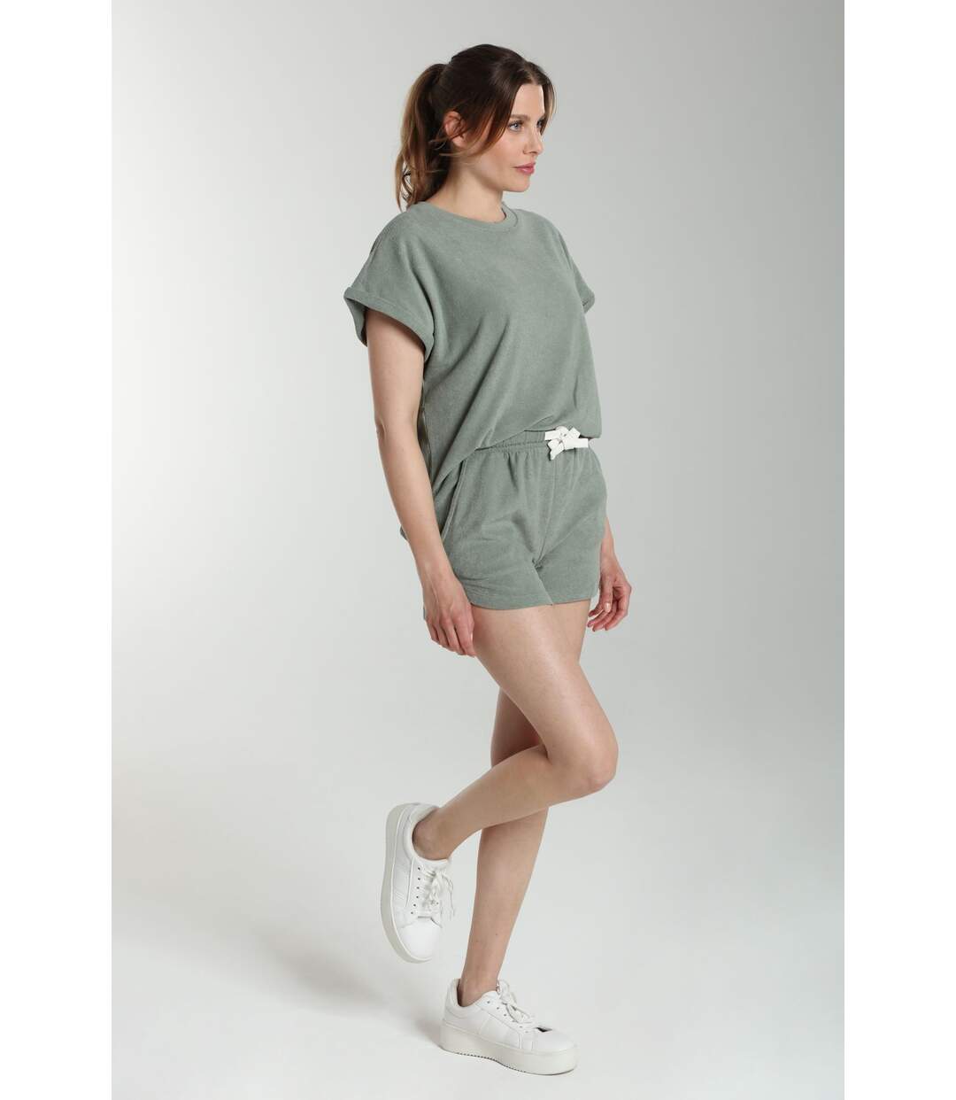 Ensemble tee shirt et short molleton femme Dilly Bis  | Gerard Pasquier-2