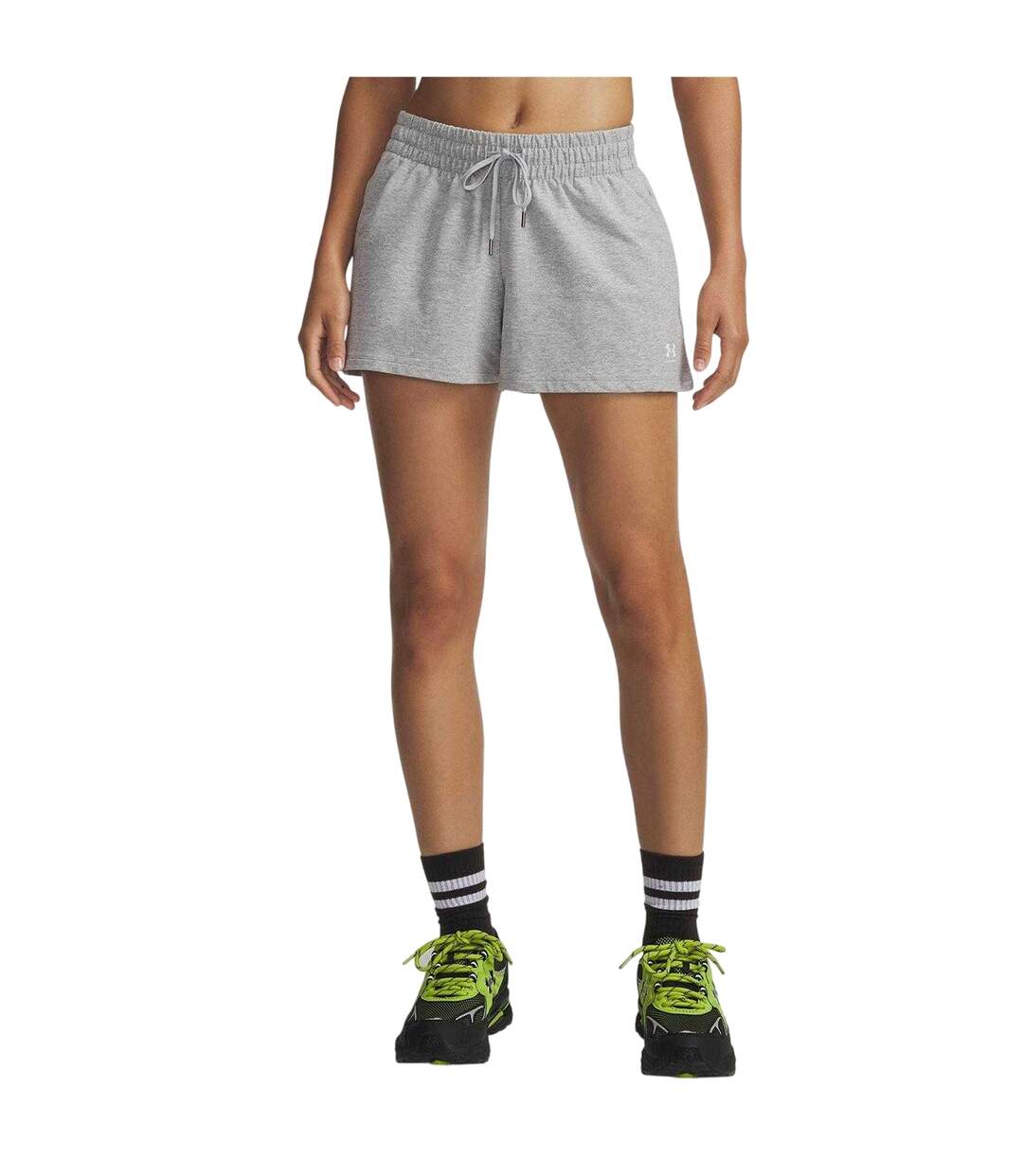 Womens/ladies Terrycloth Shorts Grey Under Armour-3
