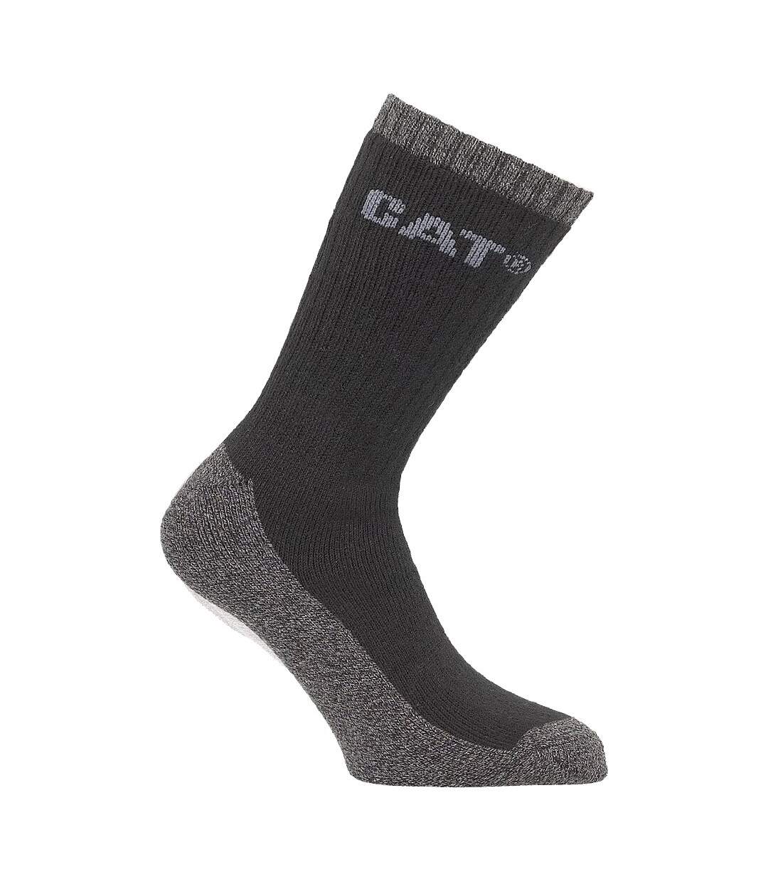 Lot De 2  Chaussettes De Travail Thermiques Paires Homme Noir Caterpillar-2