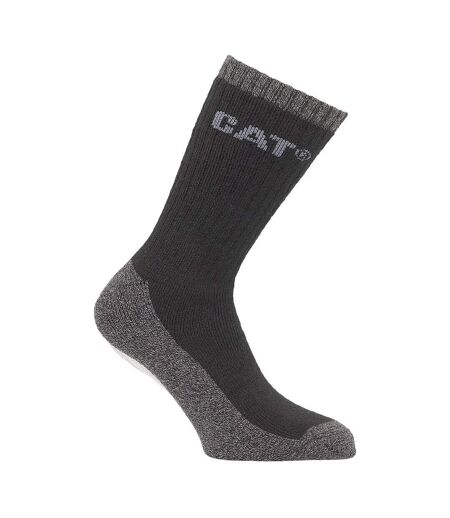 Lot De 2  Chaussettes De Travail Thermiques Paires Homme Noir Caterpillar