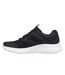 Womens/ladies Hotmelt Mesh Lace Up Trainers Black White Skechers-2