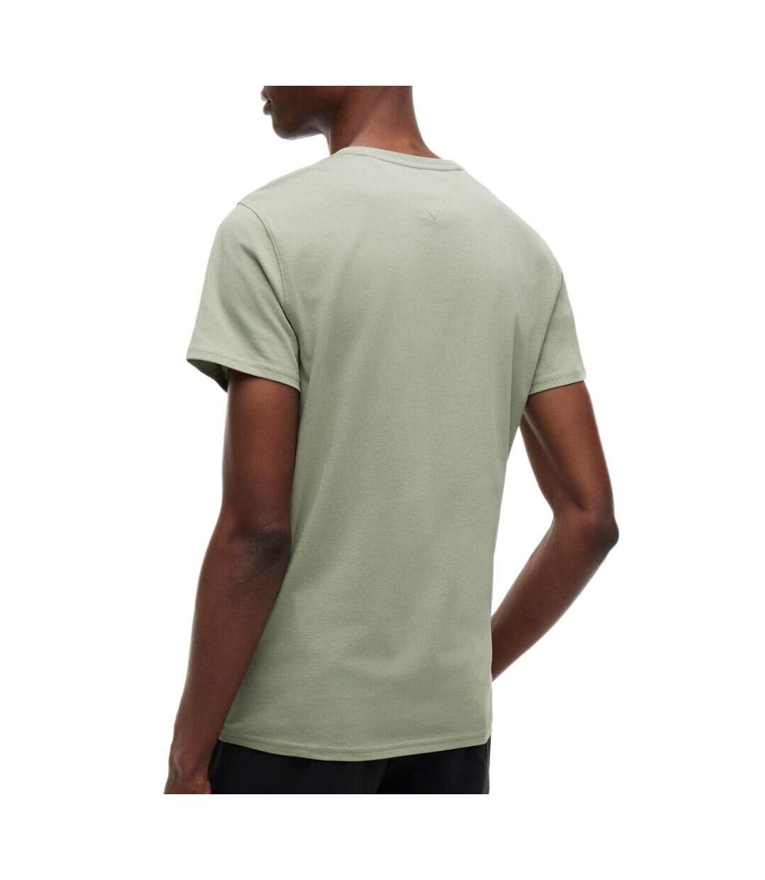 T-shirt vert homme tommy hilfiger tjm xslim jersey-2