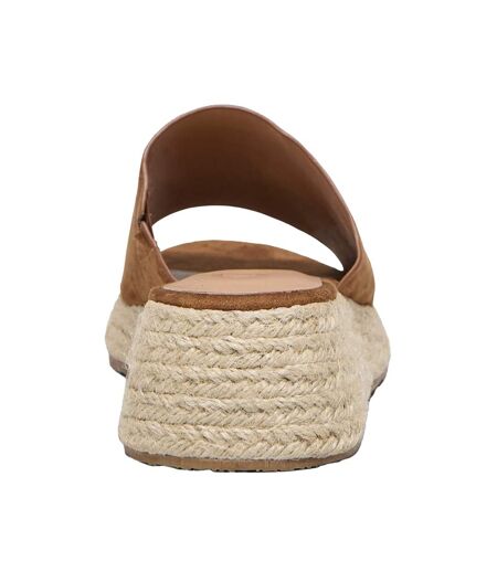 Sandales Mules Minerva-3 Femme Cognac Only
