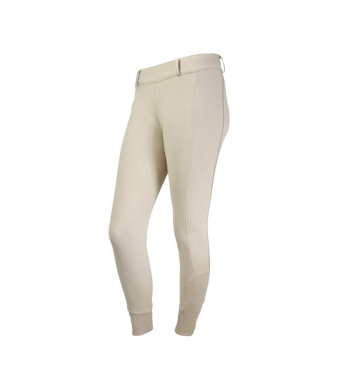 Womens/ladies glacial softshell horse riding tights beige Hy