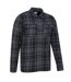 Mountain Warehouse Mens Stream II Flannel Lined Shirt (Charcoal)