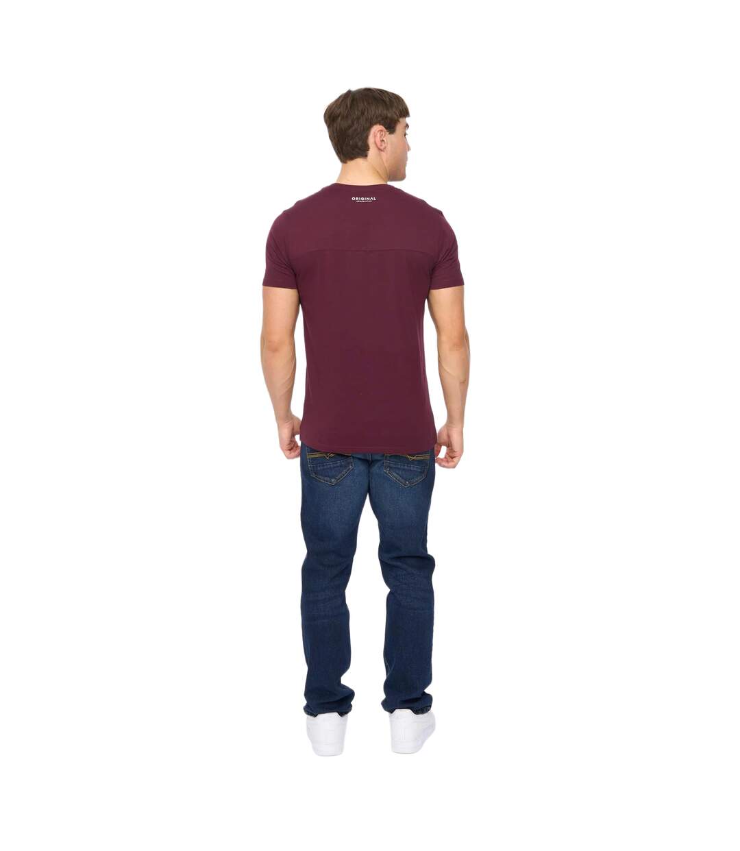 Mens Carritore T-shirt Rum Raisin Crosshatch-3