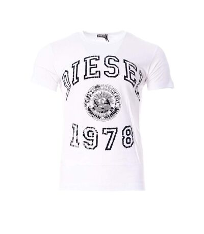 T-Shirt blanc/noir homme diesel diegor1 - 3xl