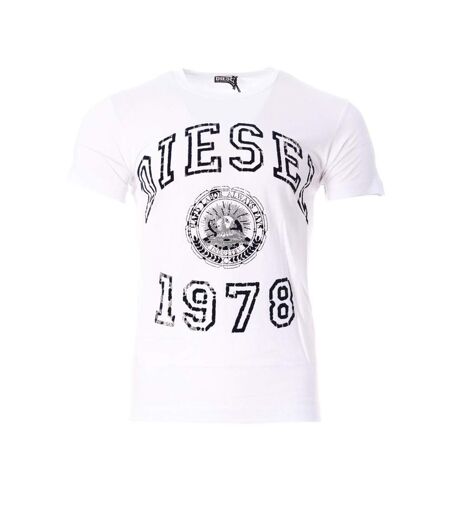 T-Shirt blanc/noir homme diesel diegor1 - 3xl