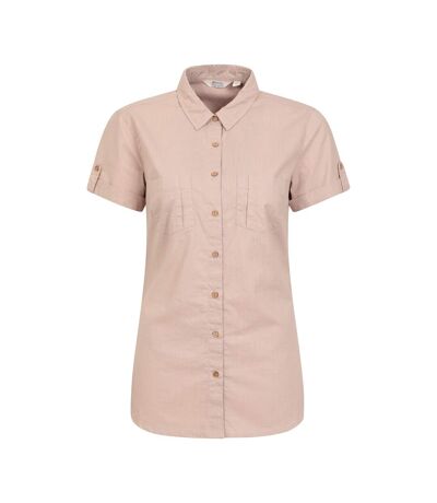 Mountain Warehouse Womens/Ladies Coconut Short-Sleeved Shirt (Beige) - UTMW2082