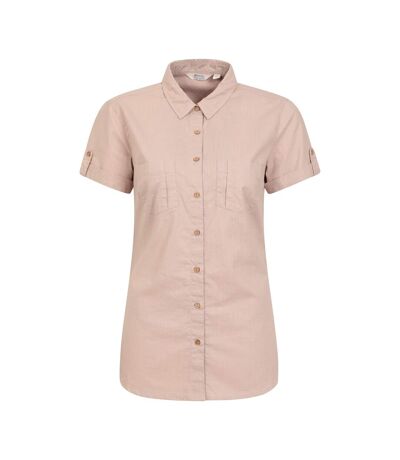 Womens/ladies coconut short-sleeved shirt beige Mountain Warehouse