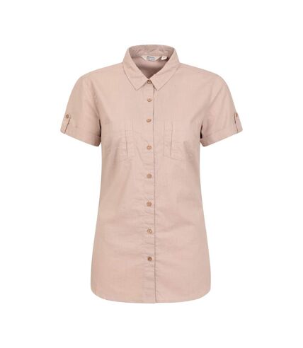 Womens/ladies coconut short-sleeved shirt beige Mountain Warehouse