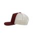 Atlantis Record Mid Visor 5 Panel Trucker Cap (Pack of 2) (Burgundy) - UTAB437