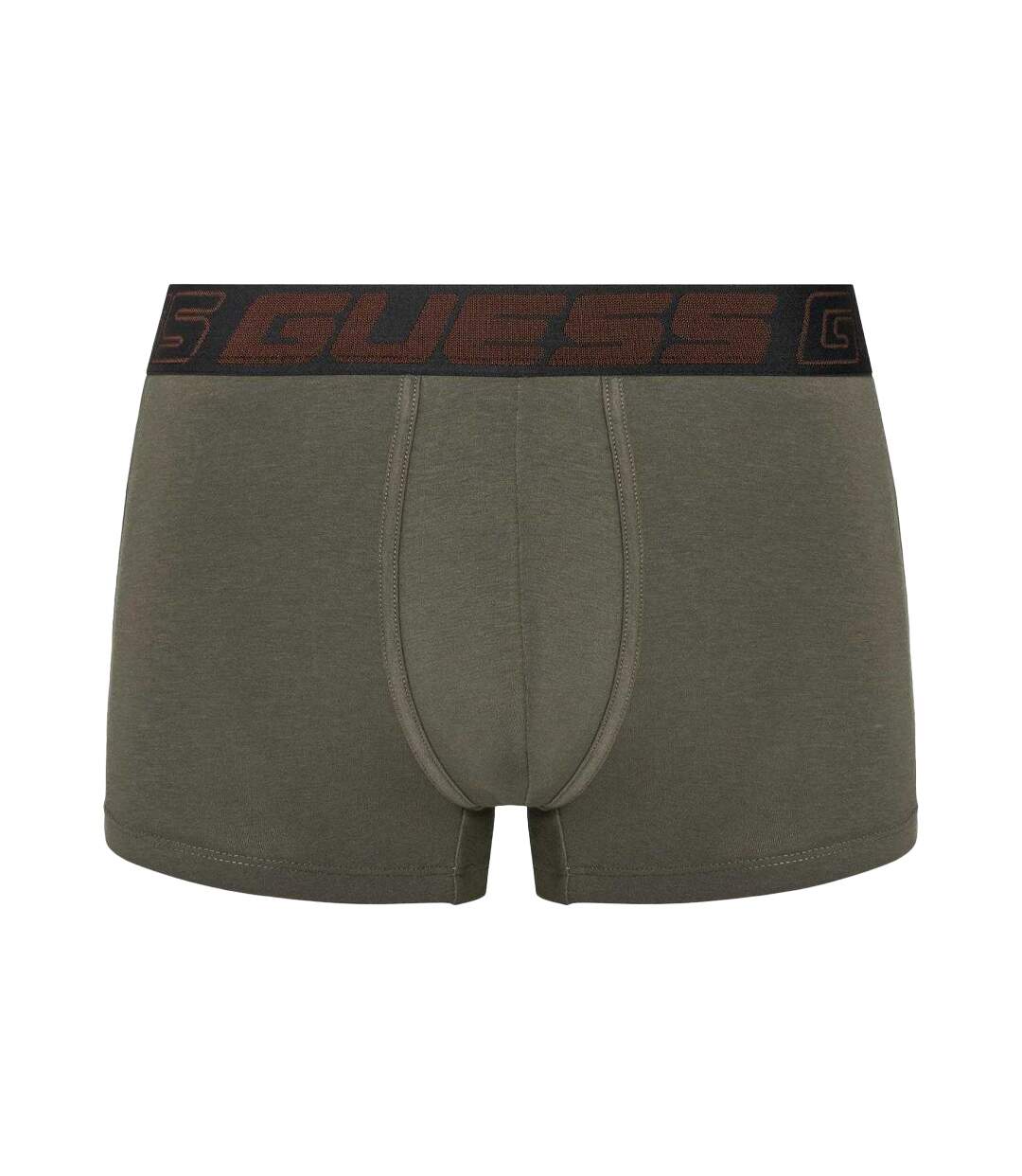 Boxers Motif/style Logo Homme Orange Kaki Noir Guess-4