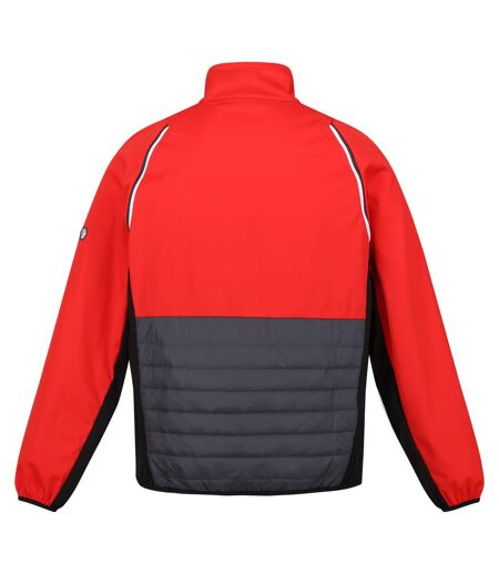 Regatta Mens Steren Hybrid Soft Shell Jacket (Seville/Seal Grey)
