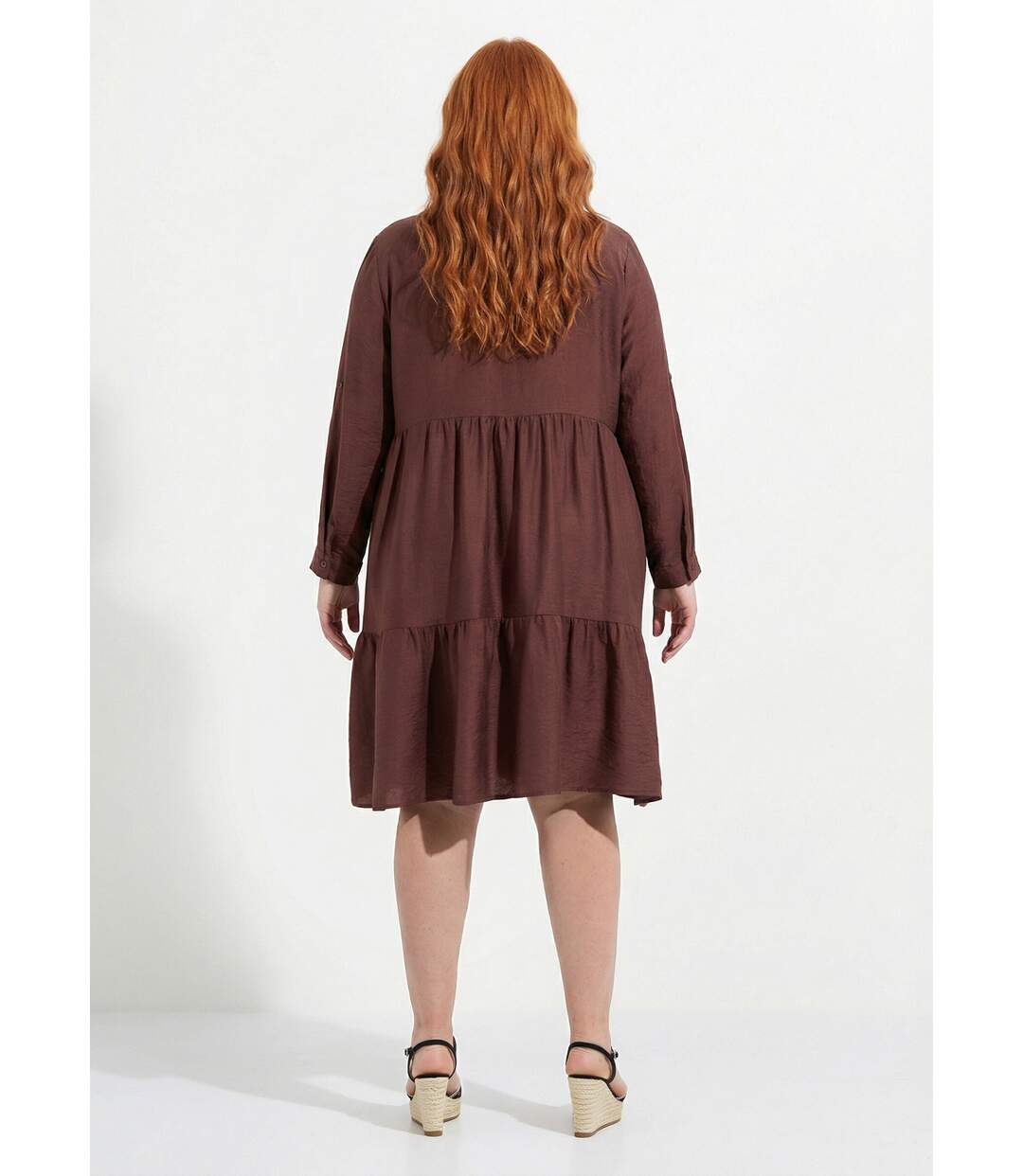 Robe chemisier volantée, inspiration folk-2