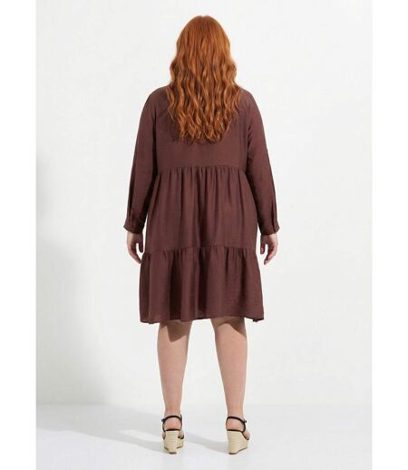 Robe chemisier volantée, inspiration folk