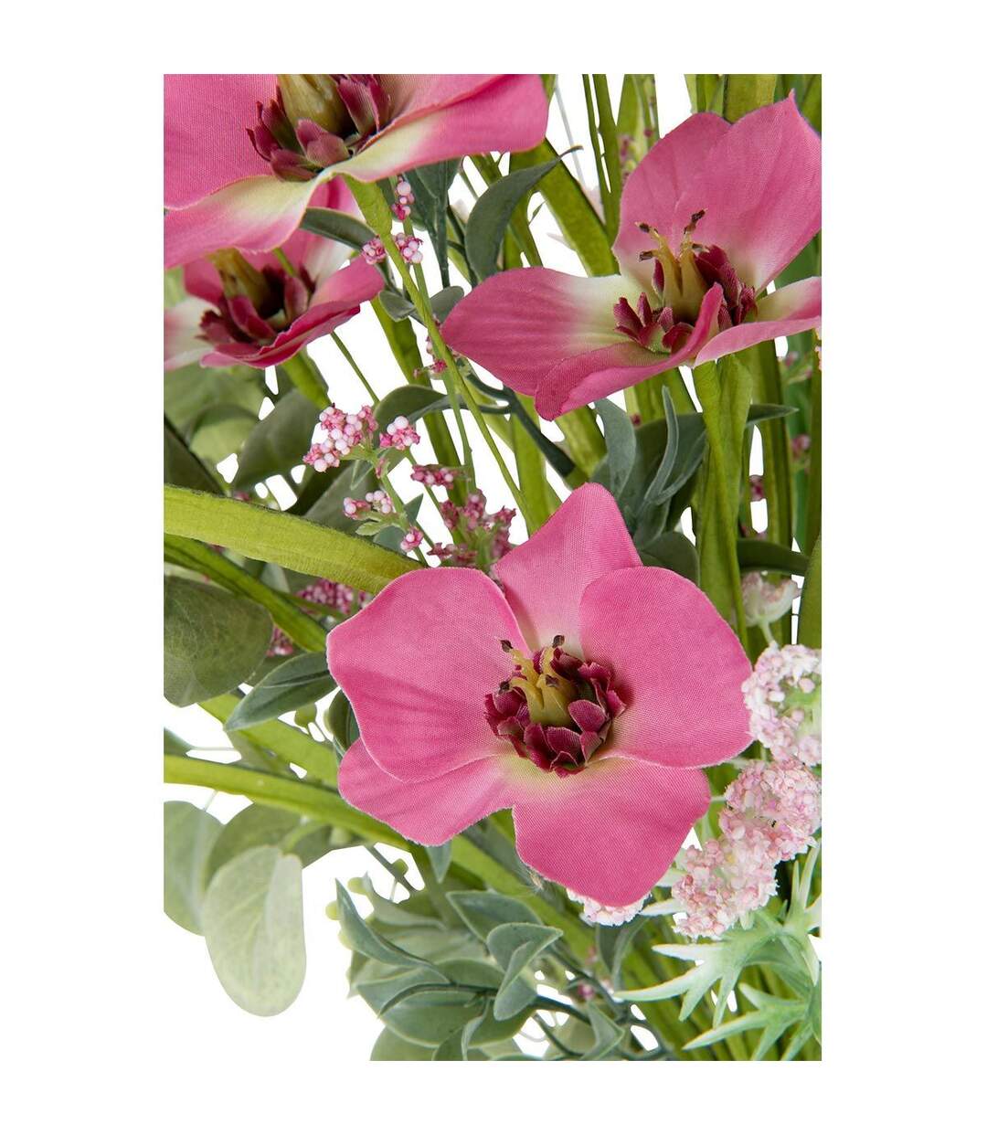 Bouquet de Fleurs Artificielles Mixtes 85cm Rose-3