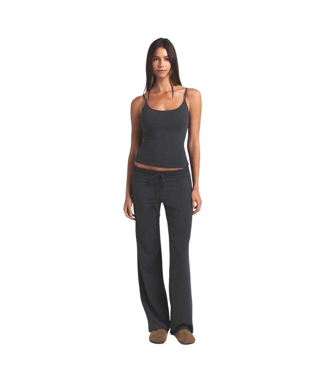 Débardeur Femme Anthracite Skims-4