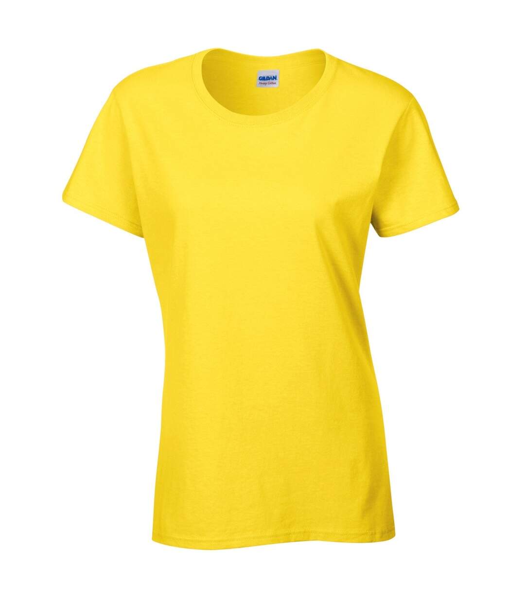 T-shirt à manches courtes coupe féminine femme jaune Gildan