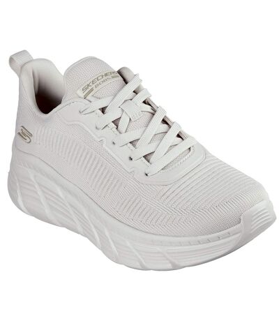 Womens/ladies bobs b flex hi flying trainers off white Skechers