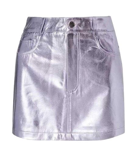 Mini Jupe Motif/style Métallisé Femme Violet AmyLynn