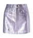 Mini Jupe Motif/style Métallisé Femme Violet AmyLynn-1