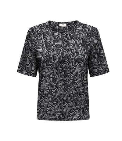 T-Shirt noir/blanc femme jdy debbie - l