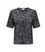 T-Shirt noir/blanc femme jdy debbie - l-1