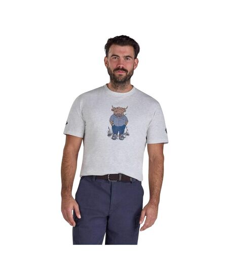 T-shirt Farmer Bully Boy Homme Écru Chiné Raging Bull