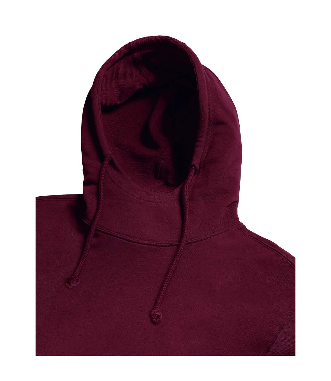 Sweat à capuche adulte bordeaux Russell