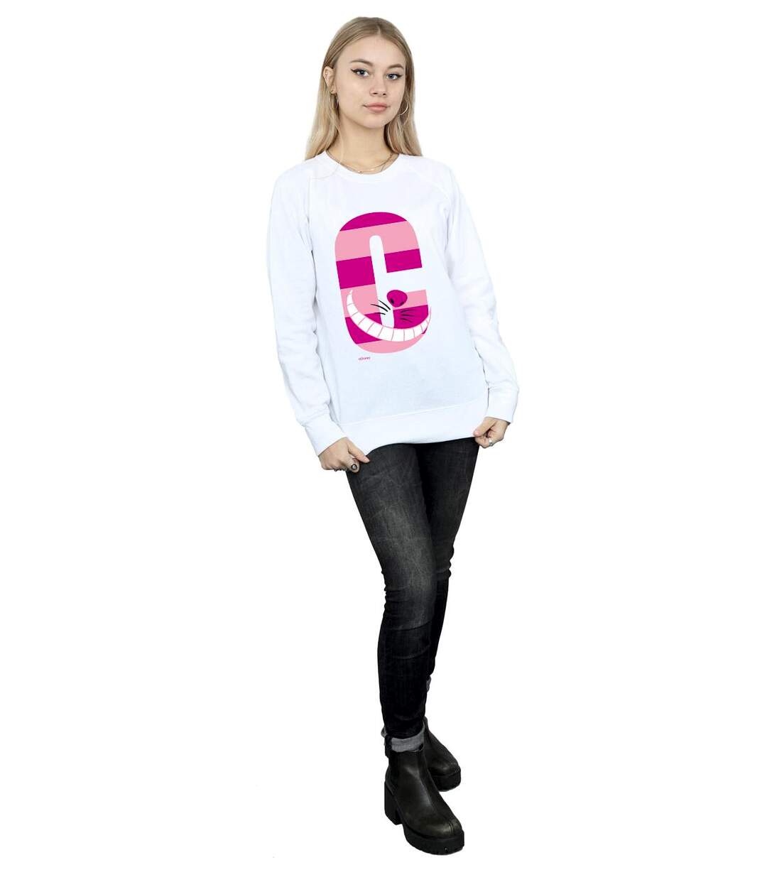 Disney - Sweat ALPHABET A IS FOR ALICE - Femme (Blanc) - UTBI5568-4
