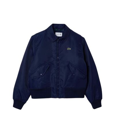 Blouson aviateur femme bleu Lacoste