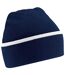 Beechfield - Bonnet TEAMWEAR - Adulte (Bleu marine / Blanc) - UTBC5389