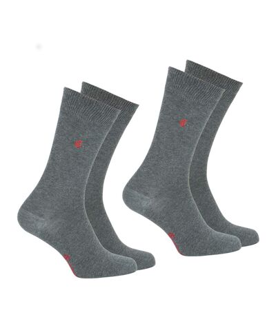 Lot de 2 paires de mi-chaussettes Coton Peigné homme Eminence