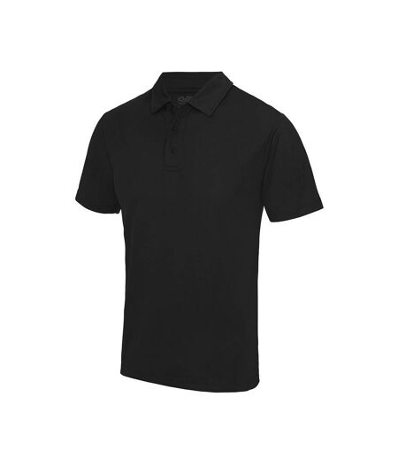Mens Cool Regular Polo Shirt Jet Black Just Cool