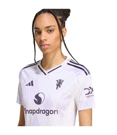 Maillot Extérieur Motif/style Manchester United Fc 25/26 Femme Blanc Adidas