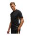 Mens Colour Block Regular T-shirt Black Boss-4