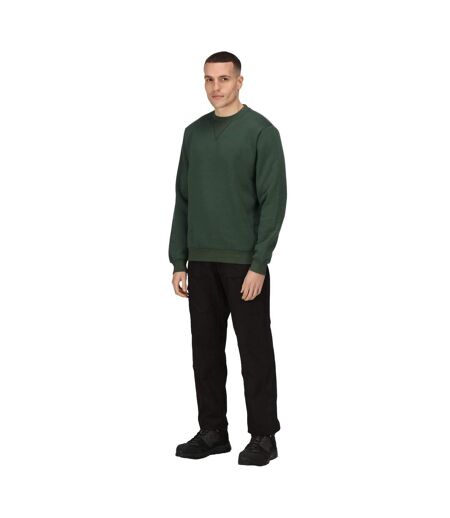 Regatta Mens Pro Crew Neck Sweatshirt (Dark Green)