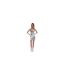 Robe Courte Motif/style Tie-dye Femme Gris Off White-1