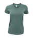 American Apparel Womens/Ladies Plain Short Sleeve T-Shirt (Heather Forest) - UTRW4025