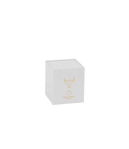 Paris Prix - Bougie Parfumée taureau 10cm Sapphire Amber Tea