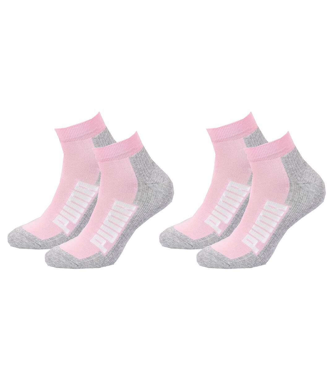 Chaussettes PUMA QUARTER Pack de 2 Paires CUSHIONED QUARTER 004-1