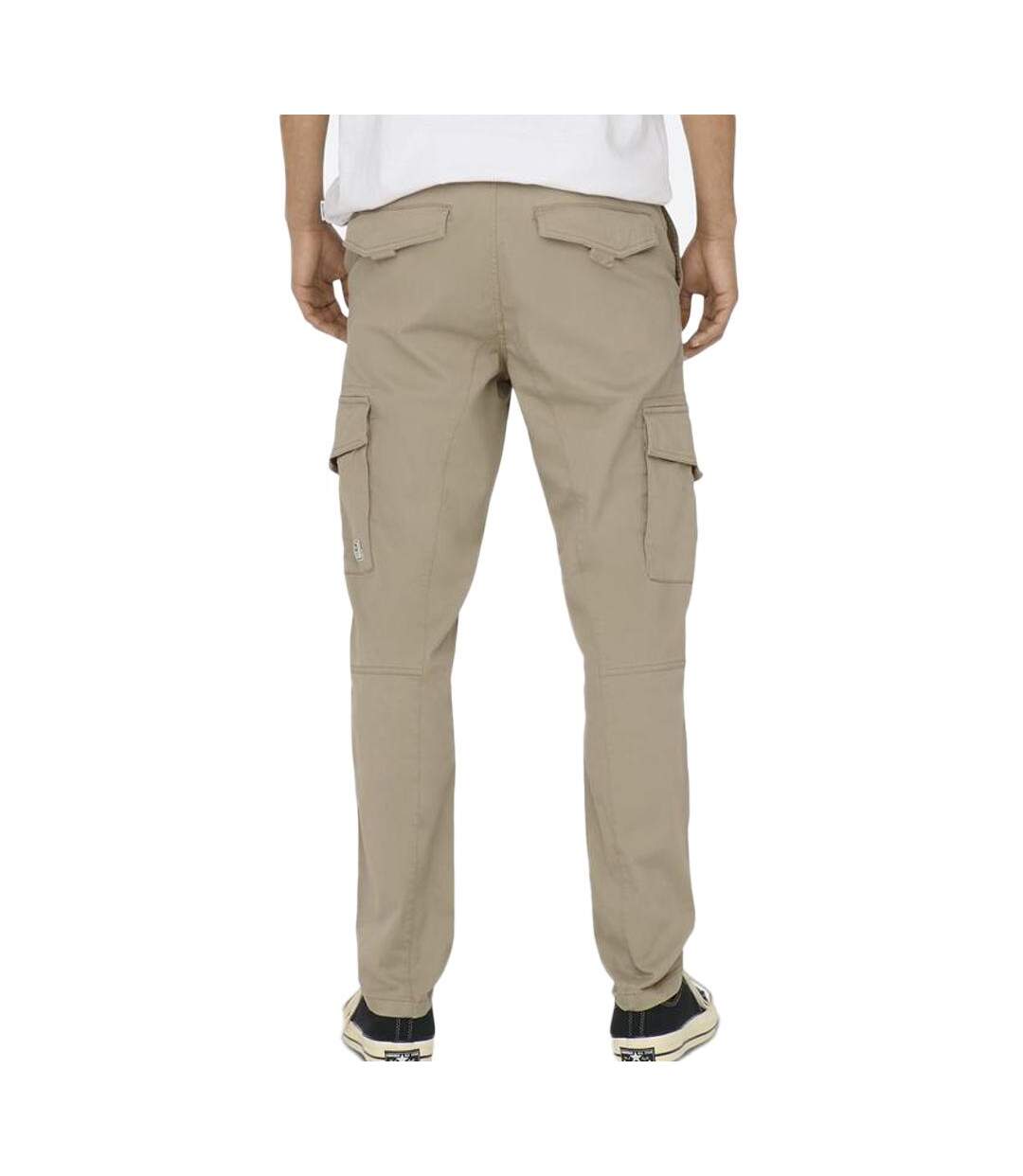 Pantalon cargo beige homme only & sons dean - w29-l32-2