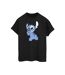 Disney Womens/Ladies Lilo And Stitch Stitch Backside Breast Print Cotton Boyfriend T-Shirt (Noir) - UTBI51830-1