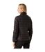 Womens/ladies Marizion Quilted Jacket Black Mineral Red Regatta-4
